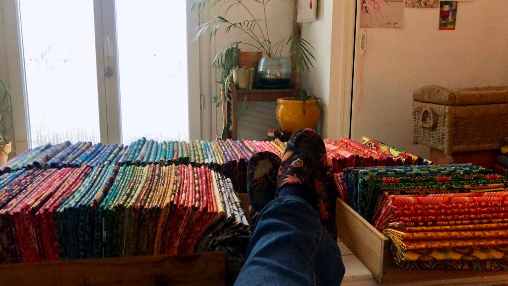 Peinarde après préparation des coupons