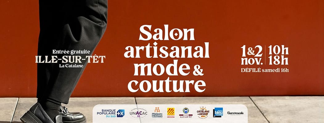 Bannière Salon de la Couture Ille-sur-Têt novembre 2025