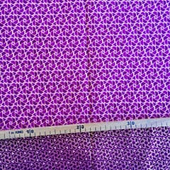 Tissu Wax pailleté fuchsia imprimé Mini triangles