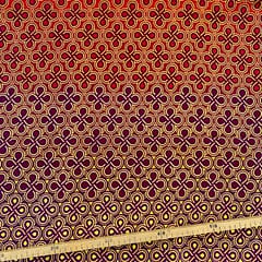 Tissu Wax pailleté rouge bordeaux imprimé Noeuds