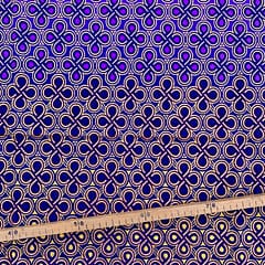Tissu Wax pailleté violet imprimé Noeuds
