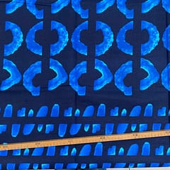Tissu Wax bleu imprimé Indigo 3