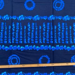 Tissu Wax bleu imprimé Indigo