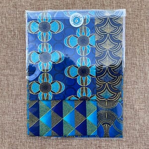 Kit Wax pailleté bleu
