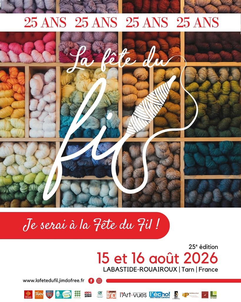 Affiche de la 25eme édition de la Fête du Fil 2