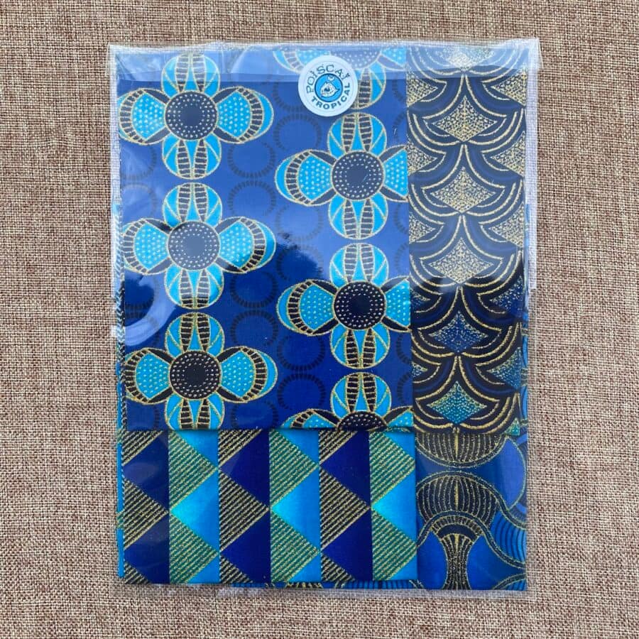 Kit Wax pailleté bleu